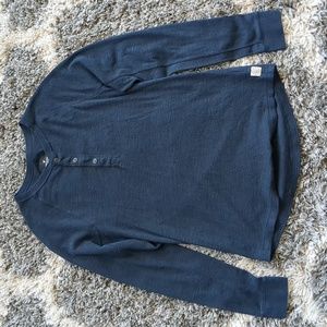 American Eagle Men's Henley Shirt, long sleeves size S